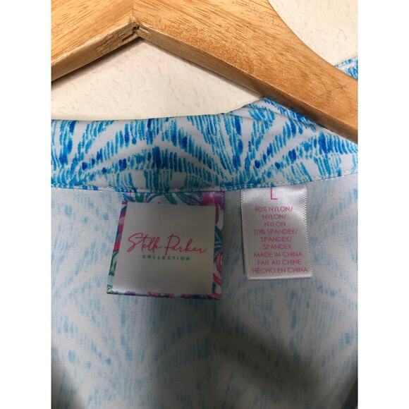 Stella Parker 1/2 Zip Front Long Sleeve shirt Sun Protection Beach Large Golf - Picture 7 of 11